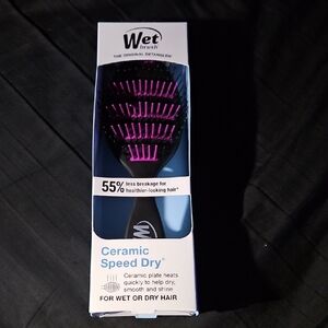 Wet Brush Ceramic Speed Dry Hair Brush - Black and Purple